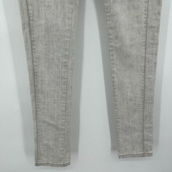 SUPERFINE Women's Light Gray Mid Rise Skinny Jeans Denim Size 26 - Picture 4 of 8
